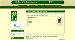 Desktop Screenshot of budaifoantikvarium.hu